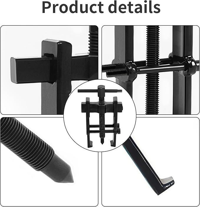 Beam 2 Jaw Puller 2" Universal Bearing Gear Pullers with 108mm T-Shaped Screw,High Carbon Steel Pullers,Adjuestable Pulley Removal Tool for Bearings/Flywheels/Pulleys Remove