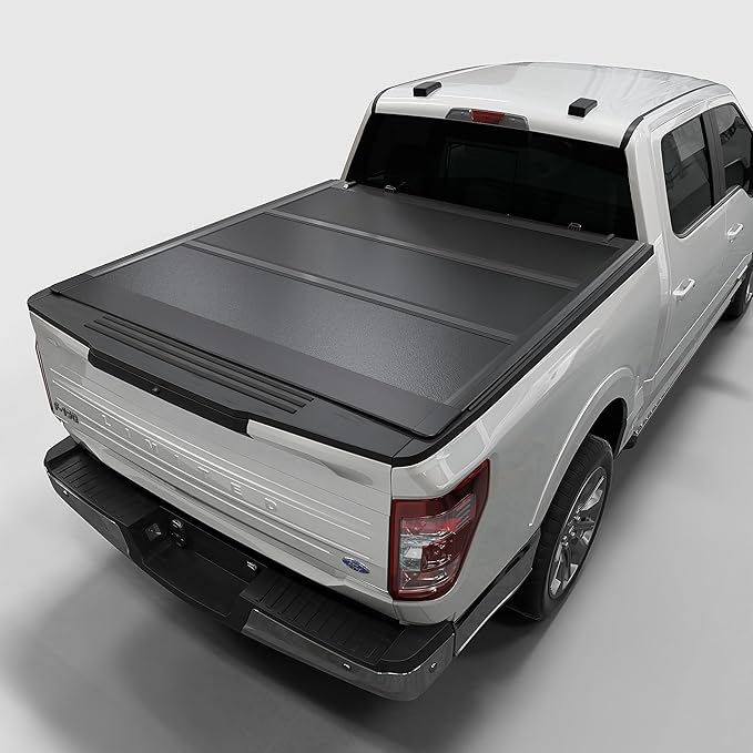 Low Profile Hard Folding Truck Bed Tonneau Cover Fits 2015-2026 Ford F-150 5'5" Bed (66")