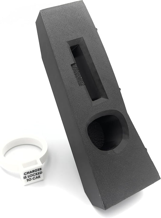 Door Dock for Tesla/J1772 Adapter for Model Y and Charger Locking Ring Bundle 2023-2025 (White)