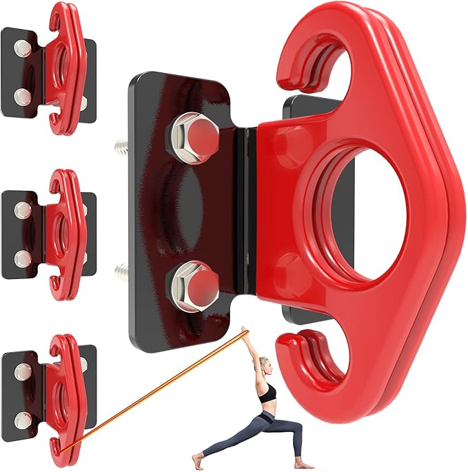Resistance Band Wall Anchor Set，No Weld Wall Mount for Exercise Bands & Suspension Straps Resistance Band Wall Mount System Compact Strength Training Kit for Home Gym Workouts & Physical Therapy
