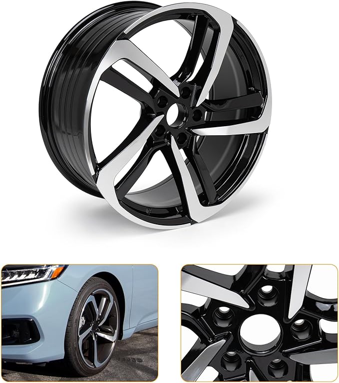 New 19'' x 8.5" Aluminum Alloy Replacement for OE Wheel Rim Compatible with Honda Accord 2018-2022, Fits for Front or Rear Wheel, Set of 4