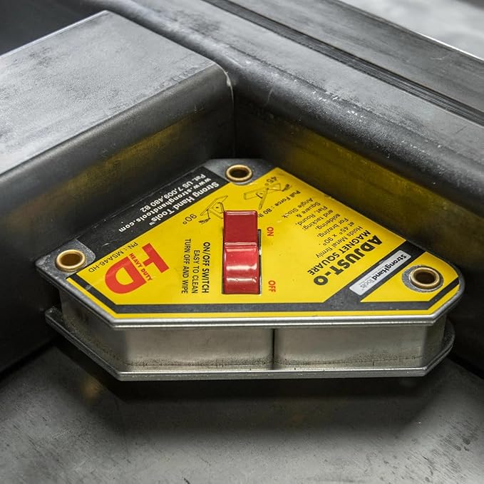 On/Off Magnetic Square, 30°/60°, 45°, 90°, Size: 6” x 5” x 1.5”, Pull Force: 160 lb, Heavy Duty, MSA48-HD