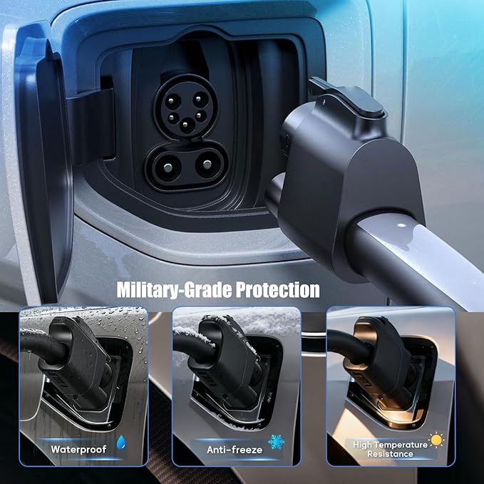 NACS to CCS Adapter Max 500A/1000V, Compatible with Tesla Superchargers to Fast Charge CCS1 EVs Ford/VoIvo/Polestar/Mustang/GM(5-Year Warranty)