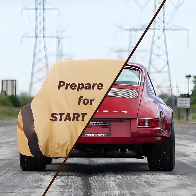 Car Cover Waterproof All Weather Compatible with Jeep Grand Cherokee, Outdoor Anti-UV Sun Rain Protection Full Exterior Cover