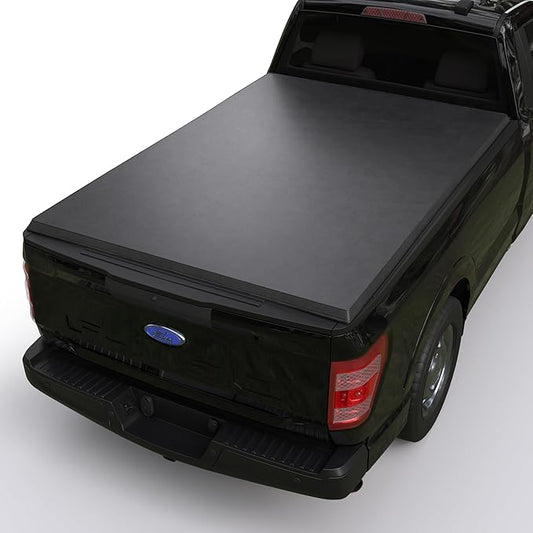 Soft Tri-Fold Truck Bed Tonneau Cover Compatible with 2015-2026 Ford F-150 | 6.5' Bed (78") | CFST-017