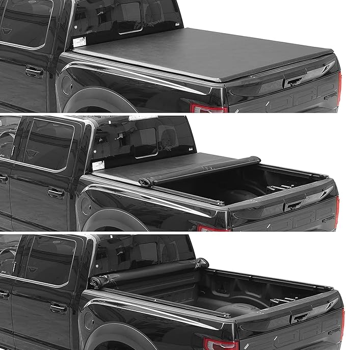 Lyon Cover 5.8ft / 69.3in Soft Roll Up Truck Bed Cover Compatible with 2007-2026 Chevy Silverado/GMC Sierra 1500 Tonneau Cover | Not for CarbonPro Bed