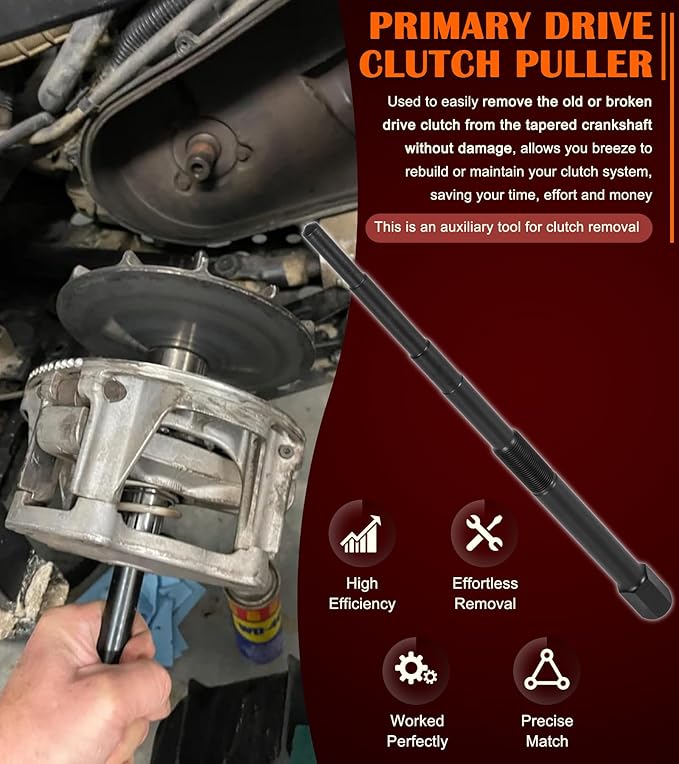 2872085 2875567 Primary Drive Clutch Puller Tool Fits for Polaris RZR 900/1000/XP, Ranger 900/1000, General 4/1000 XP, Scrambler 850/1000, Sportsman 850/1000, Snowmobile 340/700/800 and More