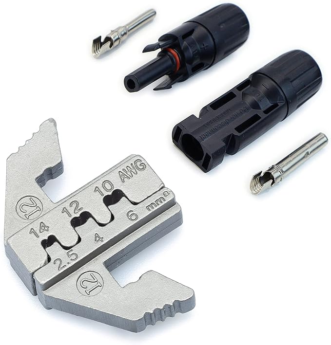 Wirefy Crimping Die for Solar Connectors 14-10 AWG | Precision Die Replacement for Wirefy Ratcheting Crimping Tool | MC4 & PV-Cable Compatible