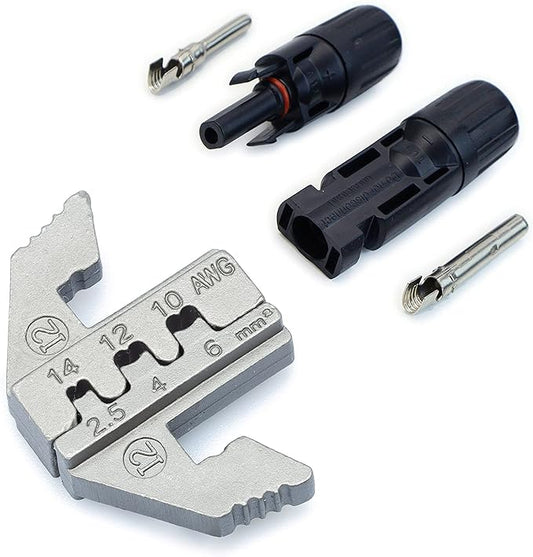 Wirefy Crimping Die for Solar Connectors 14-10 AWG | Precision Die Replacement for Wirefy Ratcheting Crimping Tool | MC4 & PV-Cable Compatible