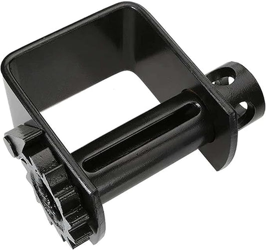 US Cargo Control Storable Weld-On Tie Down Winch, Bottom Mount Winch for Truck and Trailer Tie Down, Heavy Duty Steel for High Strength Weld-On Application, 4 Inch, Black