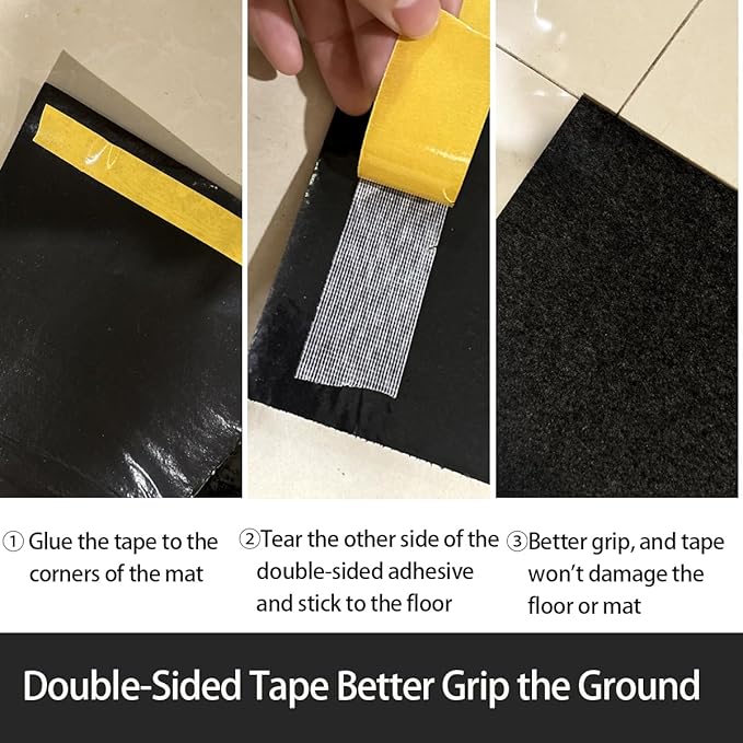 Large Motorcycle Mat Under Car Washable Garage Mats Oil Absorbent Pad Rubber Backing Layer Garage Mats Under Car Protects Floor from Spills, Drips, Splashes and Stains Oil Drip Pan (59x72 In)