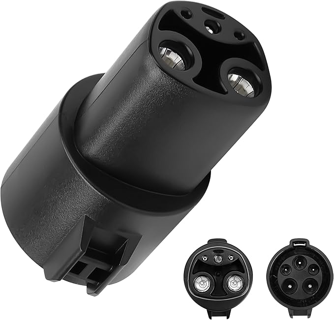 J1772 to Tesla Charging Adapter, 80Amp, 240V AC, Safety Certified, EV Charging Adapter Compatible with Nacs Tesla Model S/3/X/Y, Note: Only for Tesla Vehicles