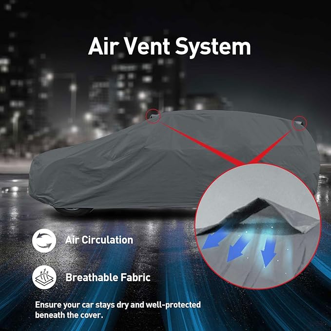 DaShield Supreme Car Cover for Porsche Cayenne 2003-2010 All Weather Protection Semi Custom Fit Dust, Sun, Snow, Rain Protection Indoor Outdoor