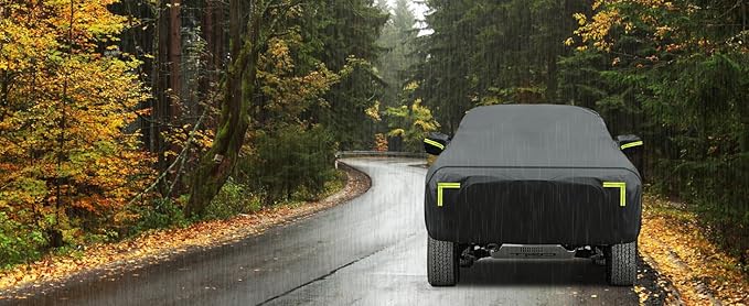 Car Cover Custom Fit for Honda Ridgeline 2006-2024,6 Layers Truck Cover Waterproof All Weather for Automobiles,Outdoor Full Exterior Cover,Rain, Sun, Wind Protection,Black