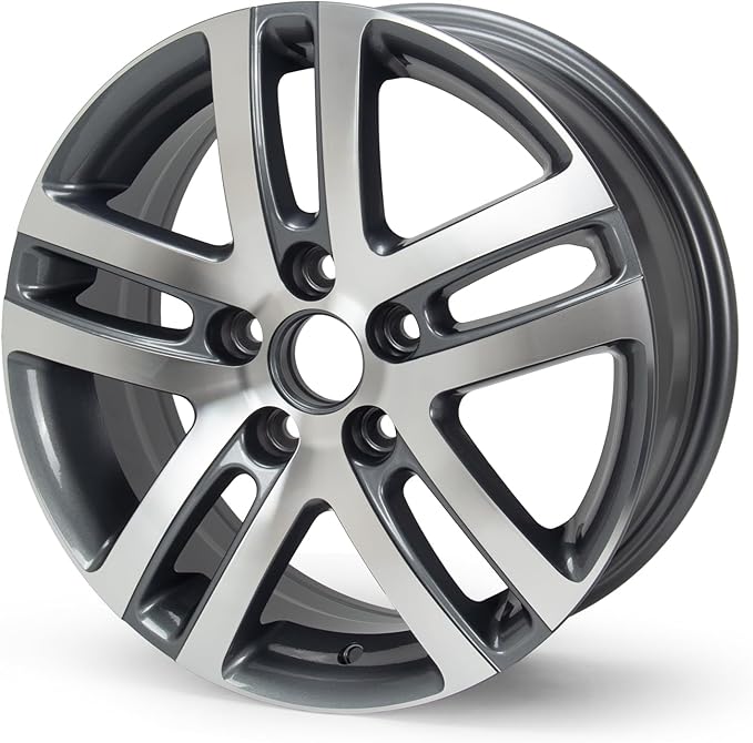16'' x 6.5'' Aluminum Alloy Replacement for OE Wheel Rim Compatible with Jetta 2005-2018 - Direct Fit
