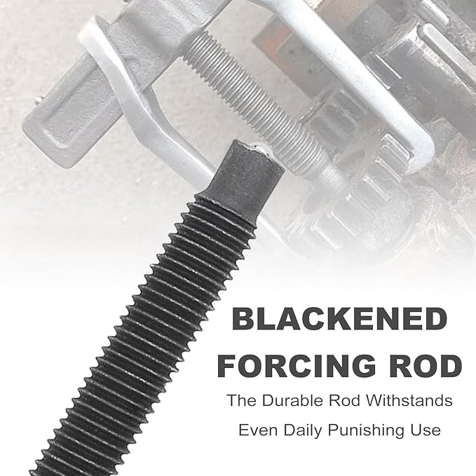 ChgImposs 12 Inch 2-Jaw Gear Puller, Adjustable Bearing Puller Gears + Wire Brush + Gloves, Reversible Removal Tool, CR-V Two Claws Puller Tool for Removal of Pulleys Flywheels Bearings Gears