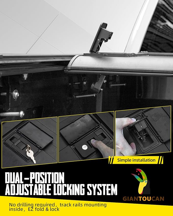 Retractable Tonneau Cover Compatible with 2009-2025 Ram 1500 Classic and New Body Style 5.7ft Bed (67.4") w/o RamBox