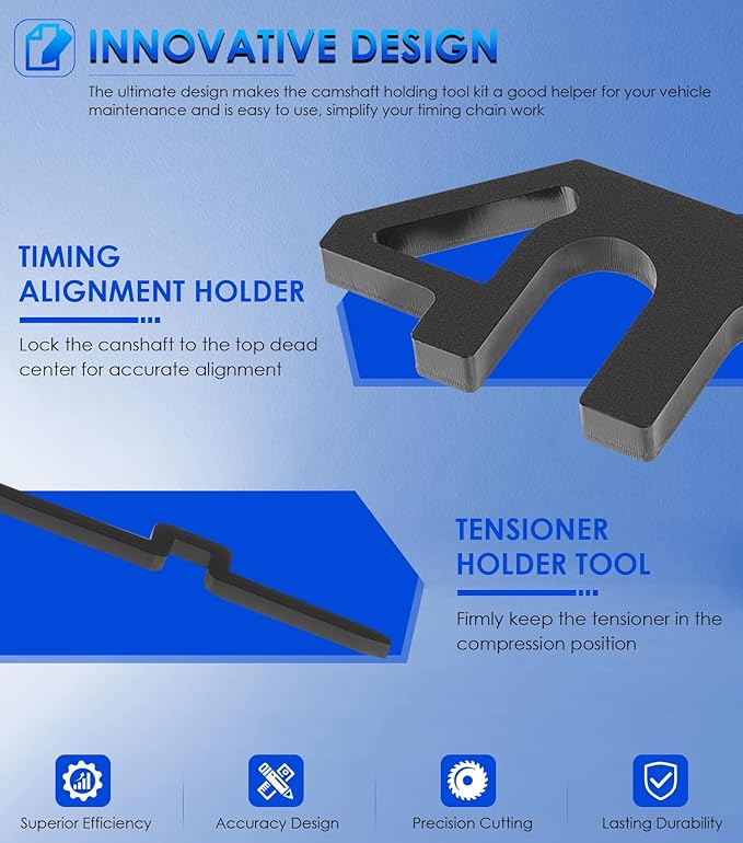 303-1655 Camshaft Holding Alignment Timing Tool for Ford 3.5L EcoBoost Upgraded GT F-150 Expedition Lincoln Navigator, with 303-1530 Chain Tensioner