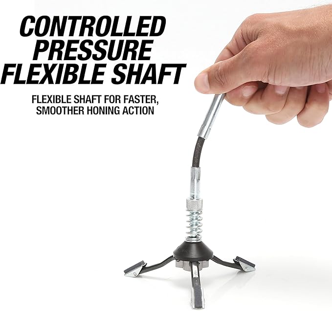 OEMTOOLS 25028 Adjustable Brake Cylinder Hone, Perfect for Brake Repair and Engine Cylinder Honing, Medium Grit Honing Tool for Smooth Finishes, Compatible with a Wide Range of Cylinder Sizes