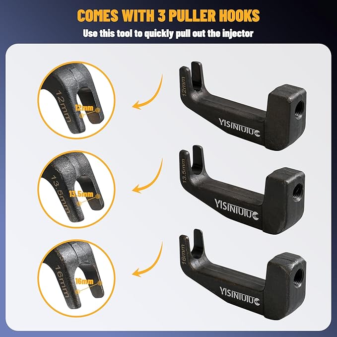 Pneumatic Injector Puller Diesel Injector Puller Kit for Diesel Engines, Diesel Injector Extractor Tool