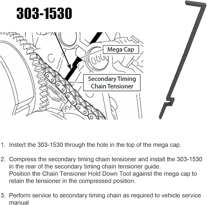 Camshaft Holding Tool Timing Alignment Holder Tool Compatible with Ford Lincoln Mercury 3.5L 3.7L 4V Engines Replace 303-1248 303-1530 OTC 6682 with Tension Tool