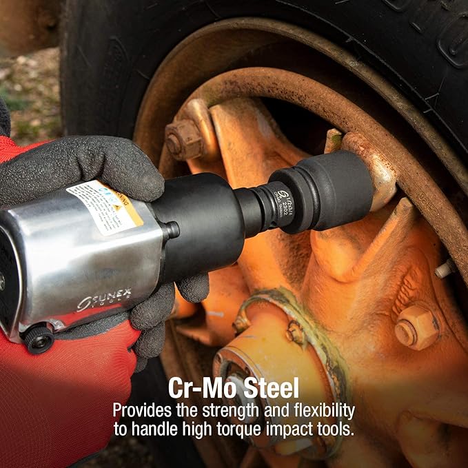 Utoolmart 1/2 Inch Drive (F) x 3/4 Inch (M) Impact Socket Reducer for Ratchet Wrenches, Female to Male, Cr-Mo