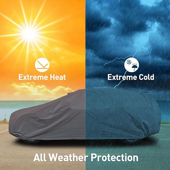 DaShield Supreme Car Cover for Porsche Cayenne 2003-2010 All Weather Protection Semi Custom Fit Dust, Sun, Snow, Rain Protection Indoor Outdoor