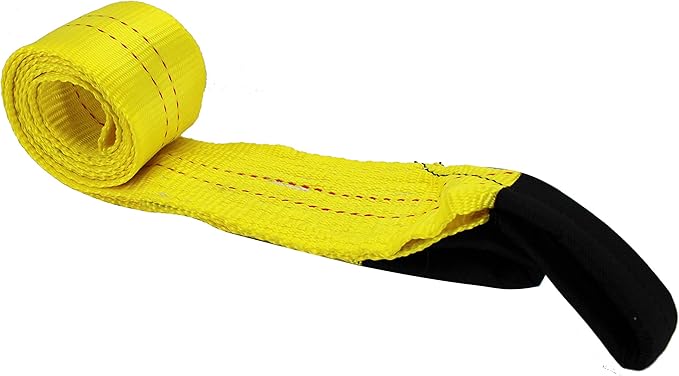 HFS(R) Yellow Tree Saver, Winch Strap, Tow Strap 30,000 Pound Capacity (3X8FT)