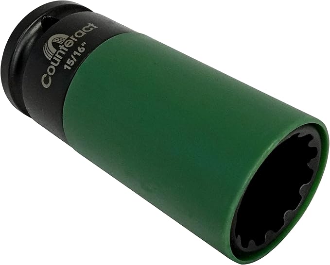 Counteract Socket Pro – 6 Way Socket 3pc Set - 22mm, 7/8", 15/16"mm - 1/2" Drive