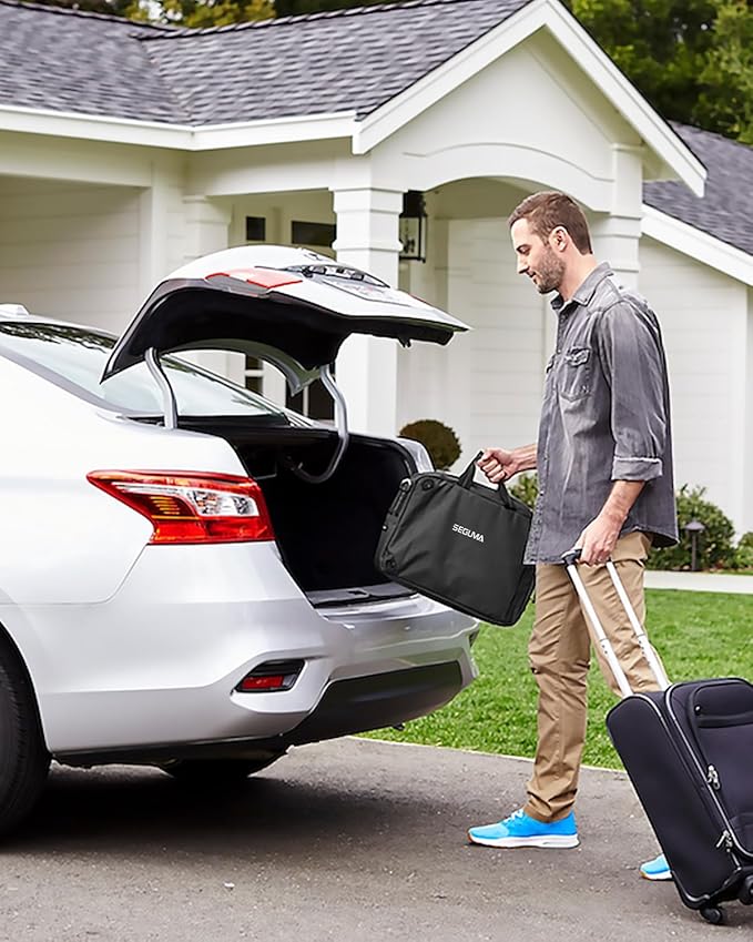 Portable Level 1/2 EV Charger for Tesla, 16Amp NACS Car Charger with 110V-240V, 25FT Extension Cable, NEMA 6-20 Plug, NEMA 5-15 Adapter, Home Mobile Wall Connector EV Charging Station for Tesla Cars