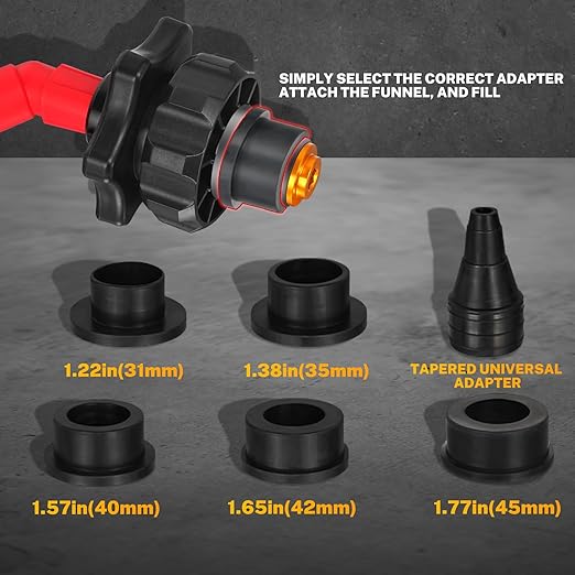 BILITOOLS No-Spill Coolant Funnel Kit - 13PCS Universal Radiator Coolant Filling Funnel Kit with 6 Adapters Fit Most Cars, Thickened Set for Automotive Use|Air Bleeding, Drip-Free