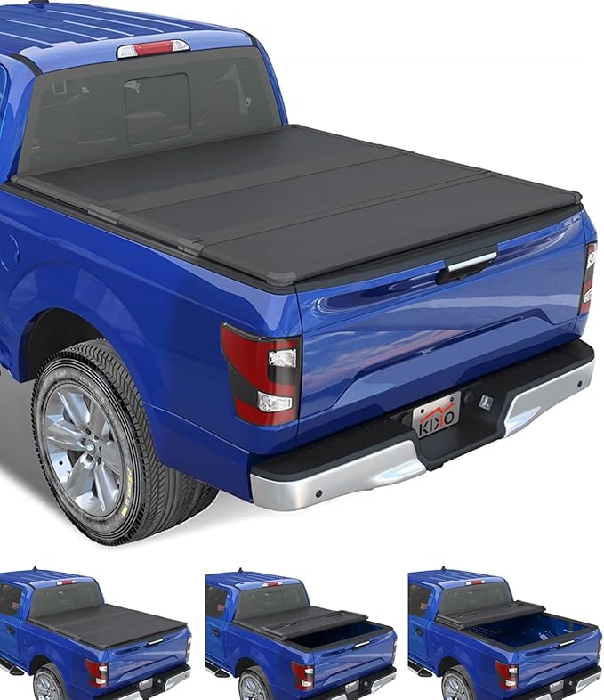 Kikito Professional FRP Hard Tri-Fold Truck Bed Tonneau Cover for 2017-2025 Titan w/o Titan Box 6.5ft (78.7") Bed |for Models with or Without The Utili-Track System|