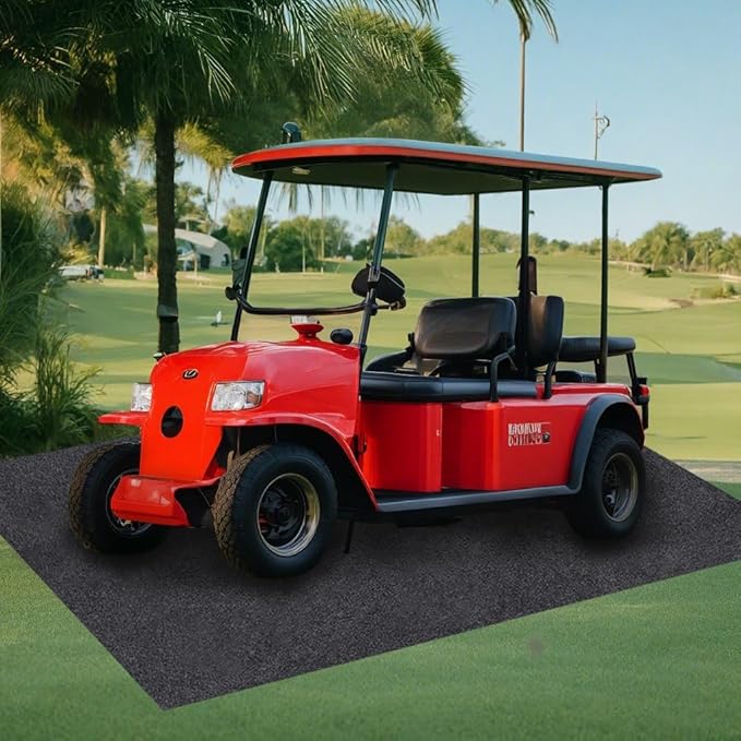 JOMMIE CHEN Large Rubber Floor Mat for Car Washable Garage Mats for Floor Absorb Liquids Oil Drip Pan for Under Car Protects Floor from Spills, Drips, Splashes and Stains Garage Mats (6.6x8.5 Feet)