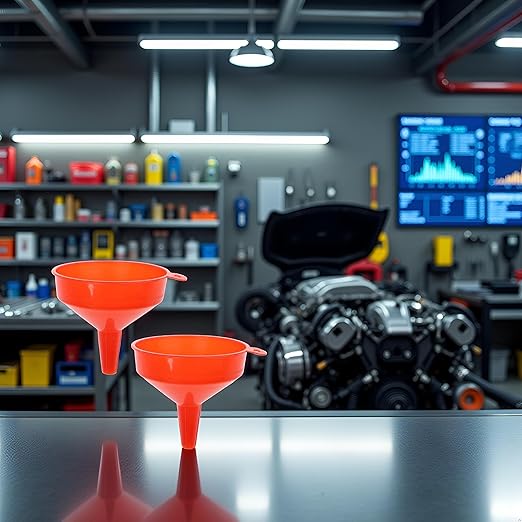 2Pcs Filling Funnel Spout Pour Engine Oil Tool Petrol for Car for Car Motorcycle Truck Vehicle, Oil System Tools