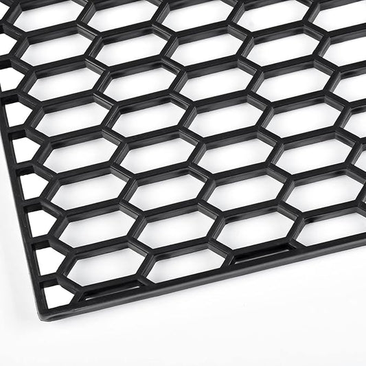 AggAuto 47"x16" ABS Plastic Universal Car Grill Mesh, Automotive Grille Insert Bumper Honeycomb Hole 11x30mm Hex Grids Black