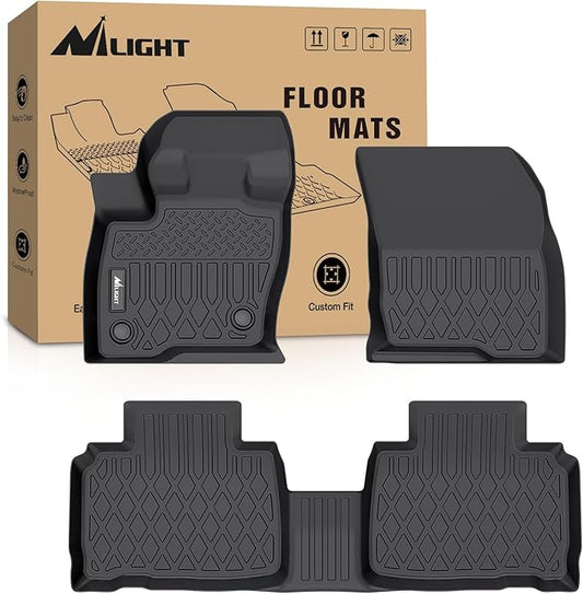 Nilight TPE Floor Mats for Ford Edge 2015 2016 2017 2018 2019 2020 2021 2022 2023 2024 2025 All Weather Custom Fit Heavy Duty Floor Liners