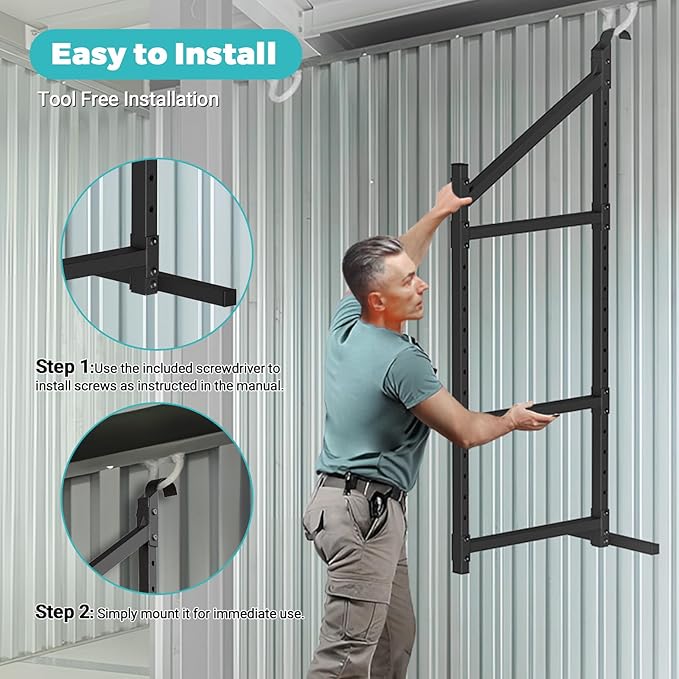 Kryonix 2Pcs Shipping Container Shelving Bracket, Adjustable 3-Tier Hanging Cargo Container Shelves for Spacing Saving, 1300LBS Capacity Heavy Duty Container Shelf Bracket for Workshop Storage