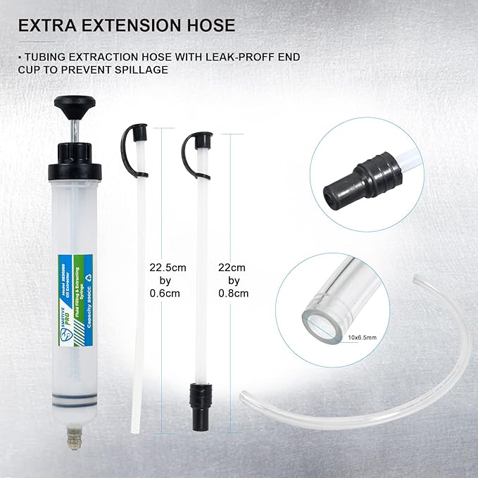 Engine Oil Extractor Pump Brake Fluid Extraction Syringe Vacuum Filling and Extracting Pump Capacity 500CC