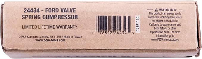 OEMTOOLS 24434 Ford Valve Spring Compressor for 2-Valve Engines, Valve Spring Removal Tool Services Lincoln and Mercury Vehicles with 2V V8 Engines, Black