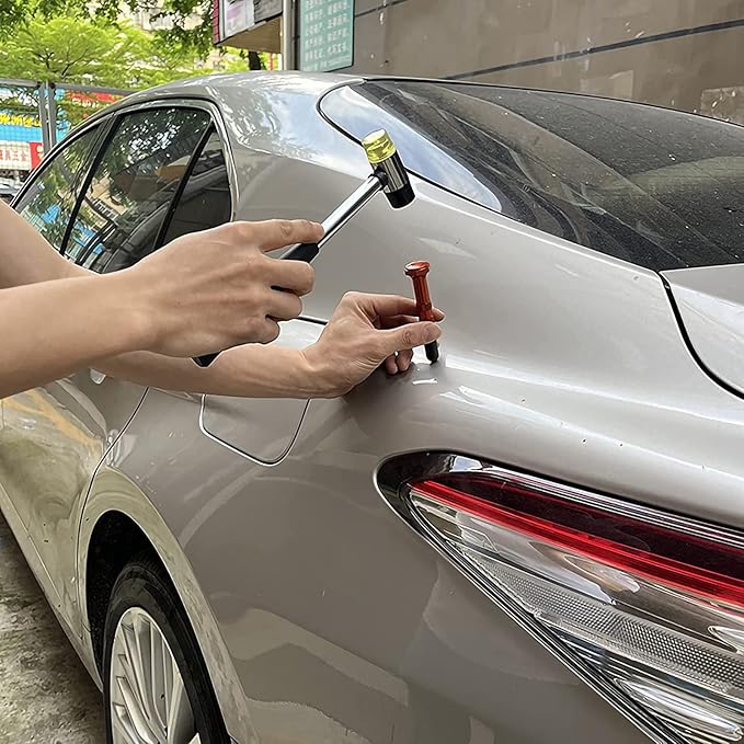 22 Pcs Car Dent Repair Rods, Hard Spring Steel Dent Rods, Dent Repair Tools, Professional Hail Dent Removal Tool for Minor Dents, Door Dings,Hail Damage,Linear Dent and Large Dent