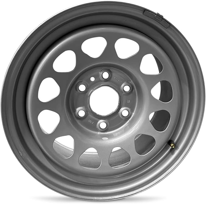 For 2019-2021 GMC Sierra 1500 17 Inch Powder-Coated Silver Steel - Genuine Take-Off Rim - Road Ready Truck Wheel