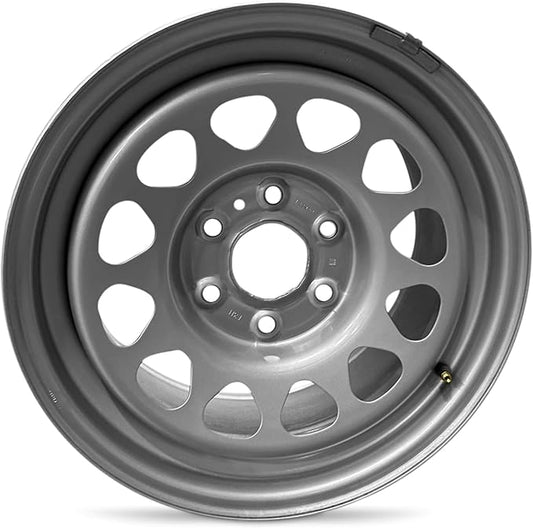 For 2023-2024 GMC Suburban 17 Inch Powder-Coated Silver Steel - Genuine Take-Off Rim - Road Ready Truck Wheel