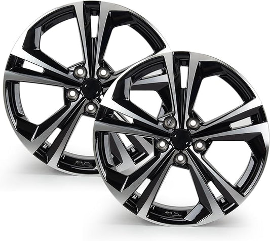 New 18"x7.5'' Aluminum Alloy Replacement for OE Wheel Rim Compatible with Nissan-Sentra SR 2020-2022, Machined Black, PCD 5x114.3, 2 Sets