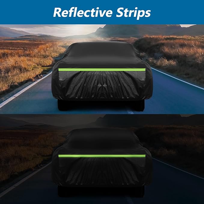 Waterproof Car Covers for Chevy Impala 2-Door/Bel Air/Biscayne 2/Sedan/Coupe 1958-1970,420D Oxford Cloth Sun Heat Protection Outdoor Covers Windproof Heavy Duty All Weather