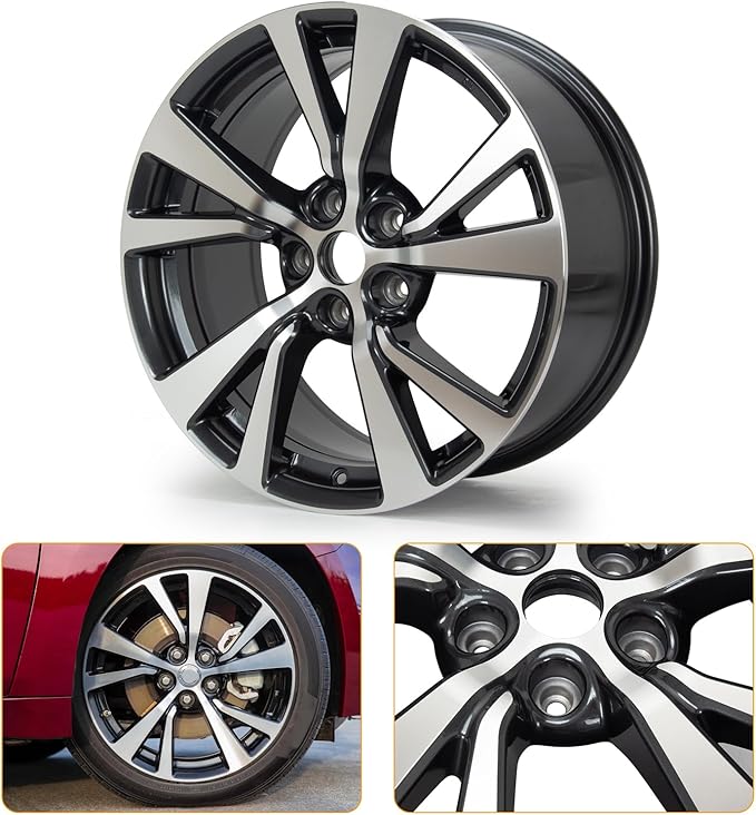 New 18"x8.5'' Aluminum Alloy Replacement for OE Wheel Rim Compatible with Nissan-Maxima 2016-2018, 62721, PCD 5x114.3