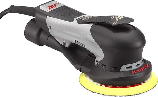 AirVANTAGE 5" Palm-Style, 2nd Generation Industrial Advanced Electric Sander Central-Vacuum with Low-Profile Pad (3/16- Hook & Loop)