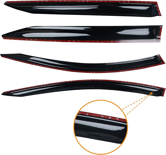 AUXKO Window Rain Guard for Kia Sportage 2023 2024 2025 2026 LX EX SX Prestige X-Pro X-Line Tape-On Shatterproof Sun Smoke Guard Vent Visor Side Wind Deflectors Accessories for Kia Sportage 2023-2026