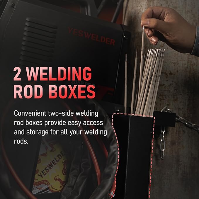 YESWELDER Welding Cart with 3 Drawers for MIG Welder TIG Welder and Plasma Cutter, Heavy Duty Large Storage 360° Rolling Welding Trolley