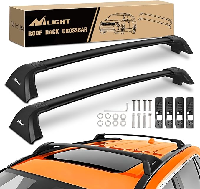 Nilight Roof Rack Cross Bars Fit for Toyota Highlander XLE Limited Platinum 2020 2021 2022 2023,Adjustable Aluminum car Crossbars with Rubber Pad for Cargo Carrier Luggage Bike Kayak Rooftop Snowboard