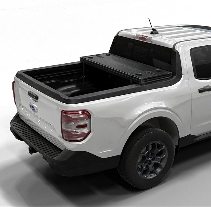 Hard Folding Truck Bed Tonneau Cover|HTF037|Fits 2022-2026 Ford Maverick 4' 6" Bed (54.4")